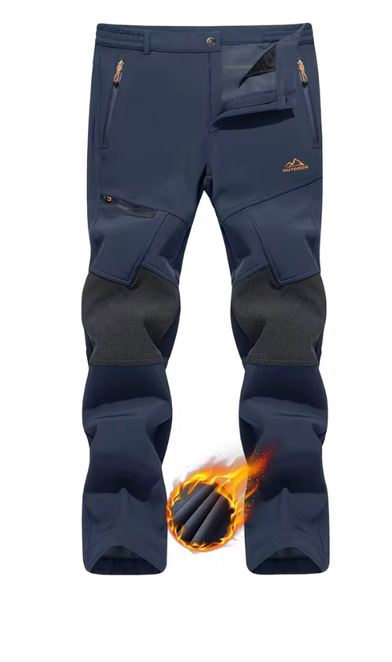 TACVASEN Men's Skiing Snow Pants Fleece Lined Waterproof Winter Insulated Hiking Pant for Outdoor Work Hunting Cargo