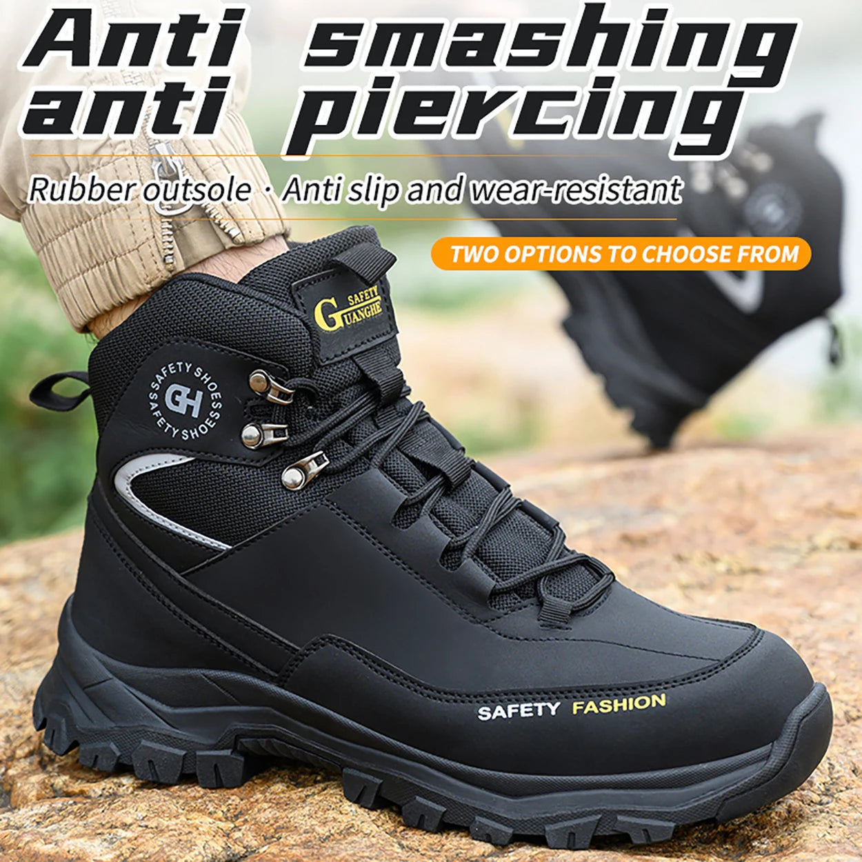 Tough Steel Toe Boots