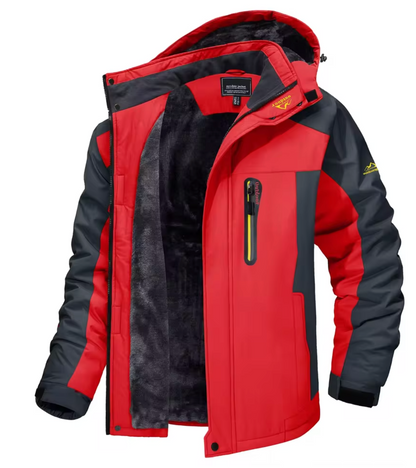 TACVASEN Men's Winter Skiing Jackets Water Resistant Fleece Coats Insulated Thermal Snowboard Jacket Parka Raincoat with Hood