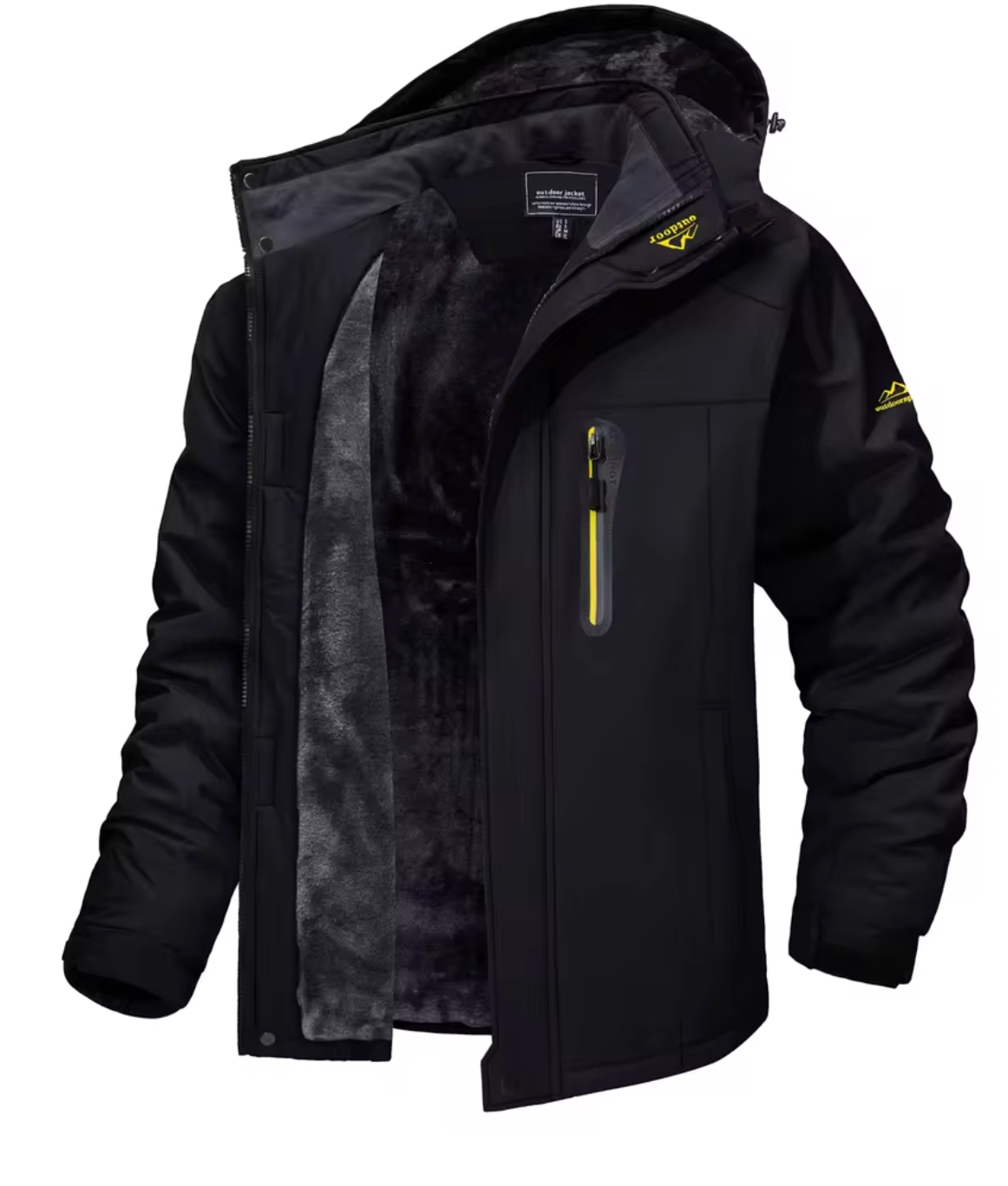 TACVASEN Men's Winter Skiing Jackets Water Resistant Fleece Coats Insulated Thermal Snowboard Jacket Parka Raincoat with Hood