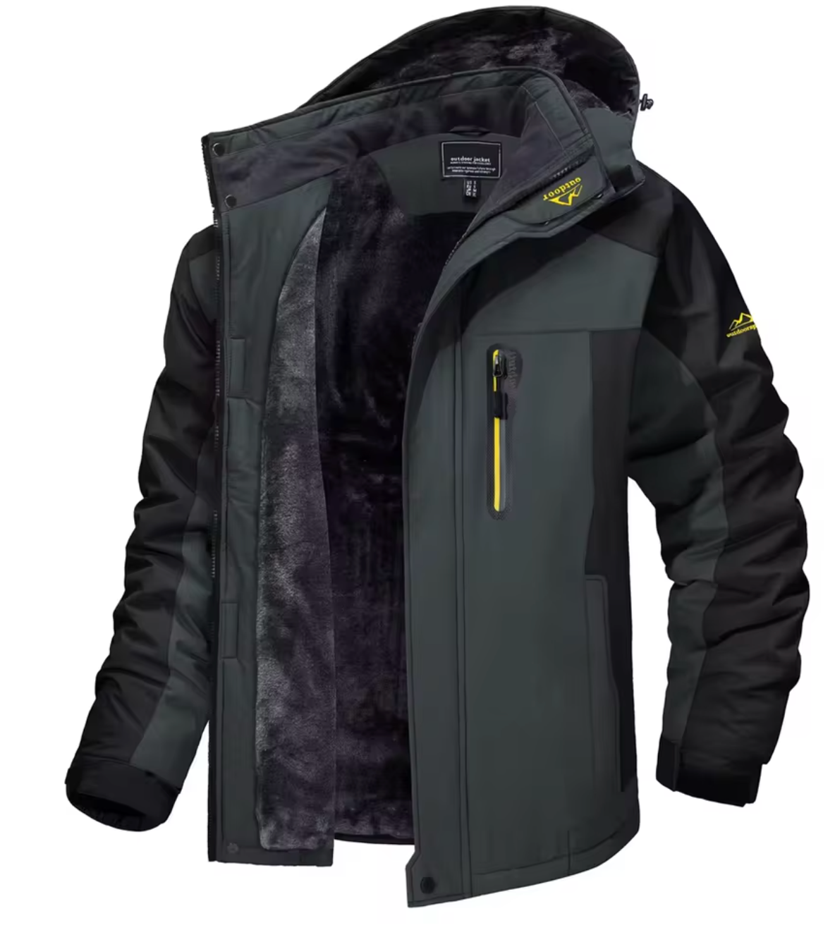 TACVASEN Men's Winter Skiing Jackets Water Resistant Fleece Coats Insulated Thermal Snowboard Jacket Parka Raincoat with Hood