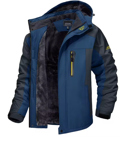 TACVASEN Men's Winter Skiing Jackets Water Resistant Fleece Coats Insulated Thermal Snowboard Jacket Parka Raincoat with Hood