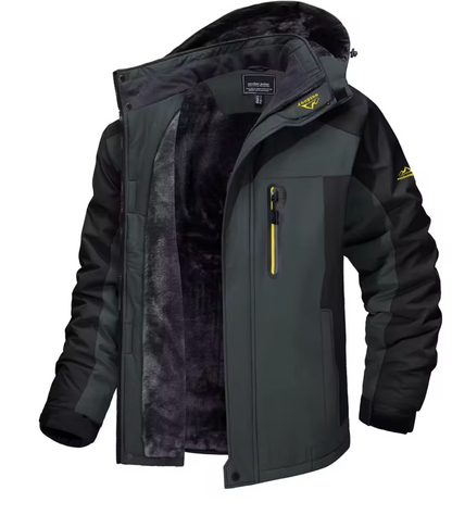 TACVASEN Men's Winter Skiing Jackets Water Resistant Fleece Coats Insulated Thermal Snowboard Jacket Parka Raincoat with Hood