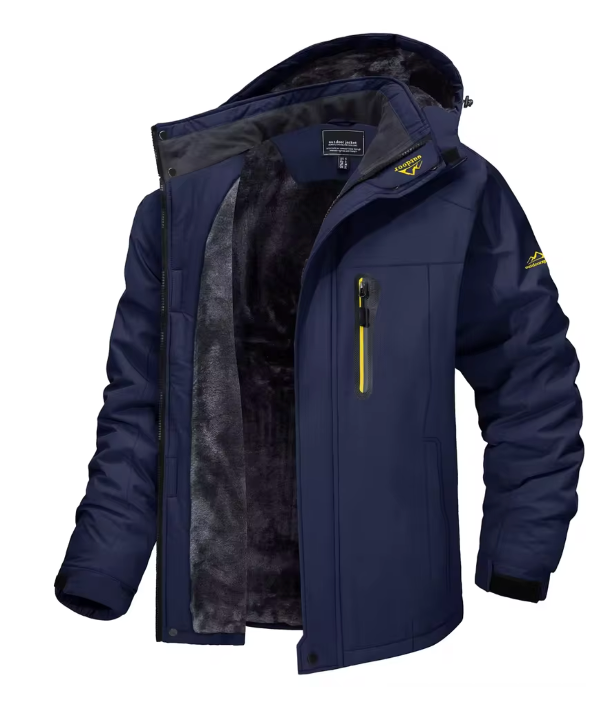 TACVASEN Men's Winter Skiing Jackets Water Resistant Fleece Coats Insulated Thermal Snowboard Jacket Parka Raincoat with Hood