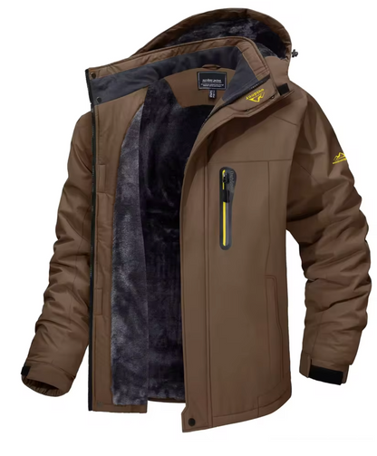 TACVASEN Men's Winter Skiing Jackets Water Resistant Fleece Coats Insulated Thermal Snowboard Jacket Parka Raincoat with Hood