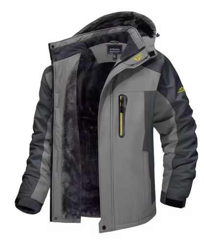 TACVASEN Men's Winter Skiing Jackets Water Resistant Fleece Coats Insulated Thermal Snowboard Jacket Parka Raincoat with Hood