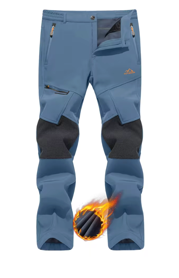 TACVASEN Men's Skiing Snow Pants Fleece Lined Waterproof Winter Insulated Hiking Pant for Outdoor Work Hunting Cargo