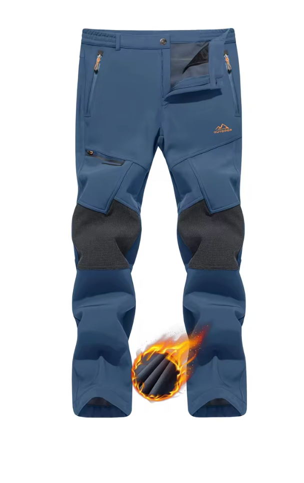 TACVASEN Men's Skiing Snow Pants Fleece Lined Waterproof Winter Insulated Hiking Pant for Outdoor Work Hunting Cargo