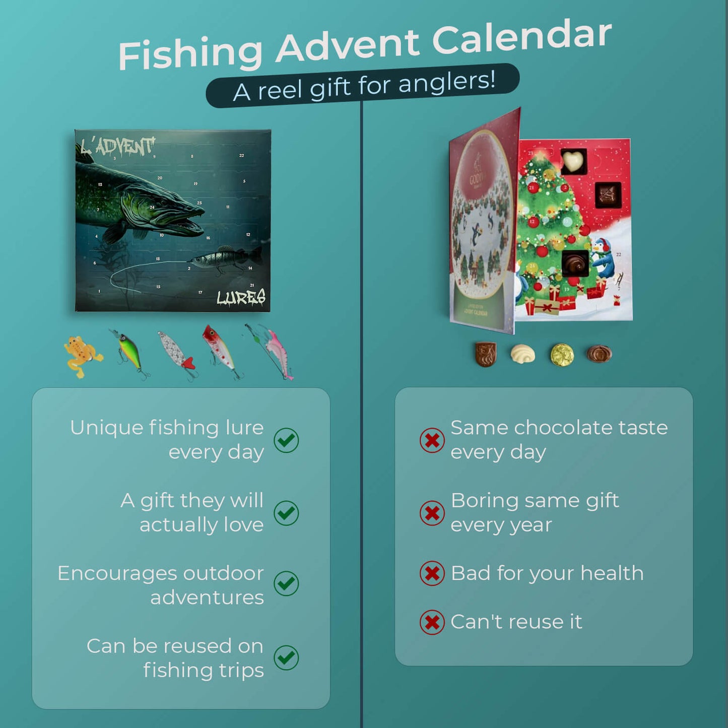 Advent Fishing Lure Countdown