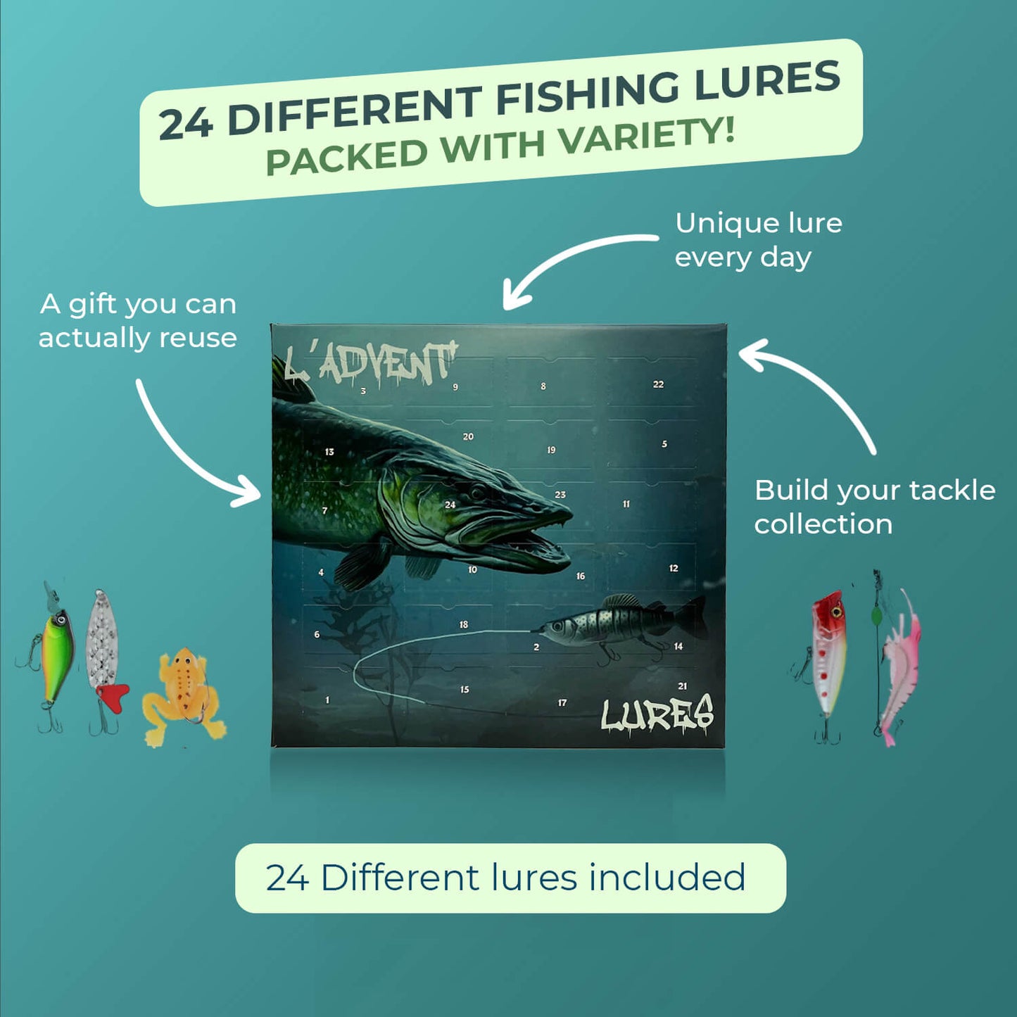 Advent Fishing Lure Countdown